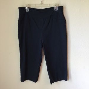 Capris Dark Midnight Blue Size 14